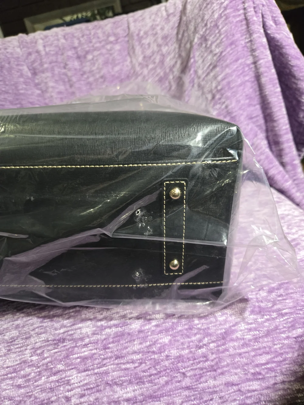 Dooney & Bourke Black Saffiano Leather Chelsea Tote